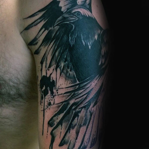 Crow Tattoo For Men
