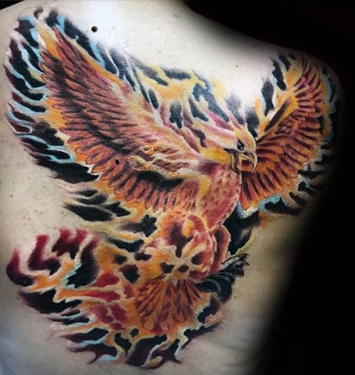 Fiery Phoenix Tattoo