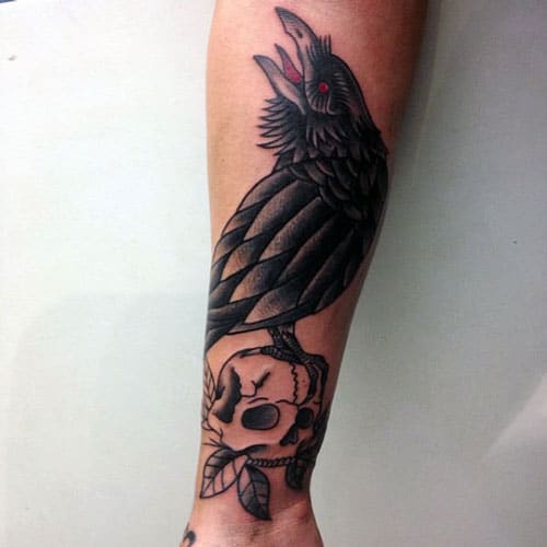 Forearm Bird Tattoo