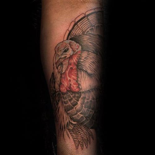 Forearm Turkey Tattoo