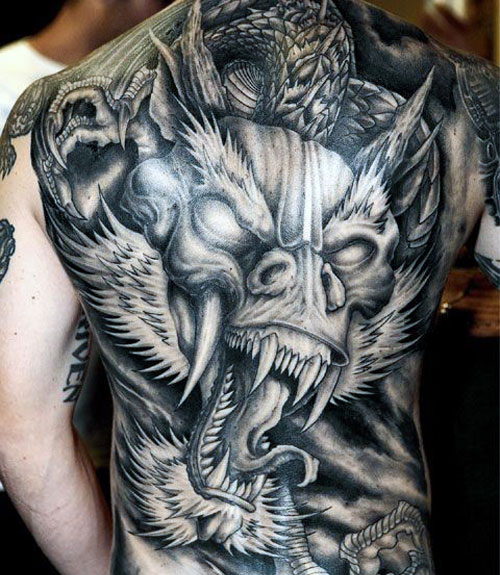 Dragon Back Tattoo