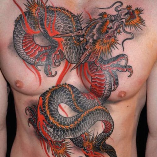 Badass Dragon Tattoo