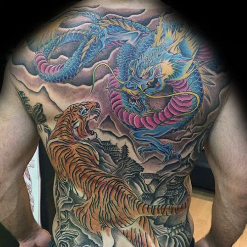 Dragon and Tiger Tattoo