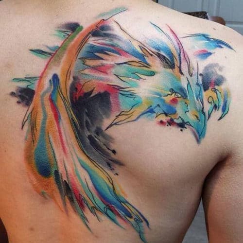 Dragon Back Tattoo For Men