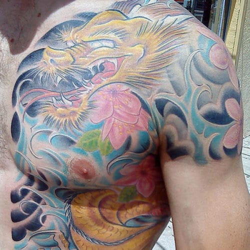 Cool Chinese Dragon Tattoo Designs For Guys