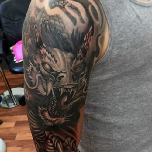 Dragon Sleeve Tattoo Designs