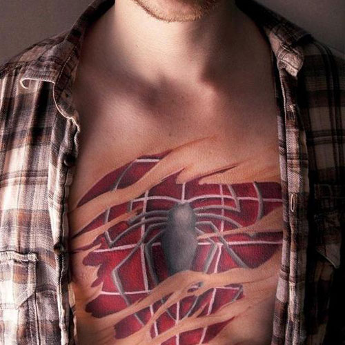 3D Chest Tattoos