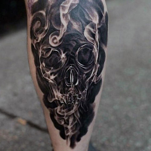 3D Skull Tattoo Ideas For Guys