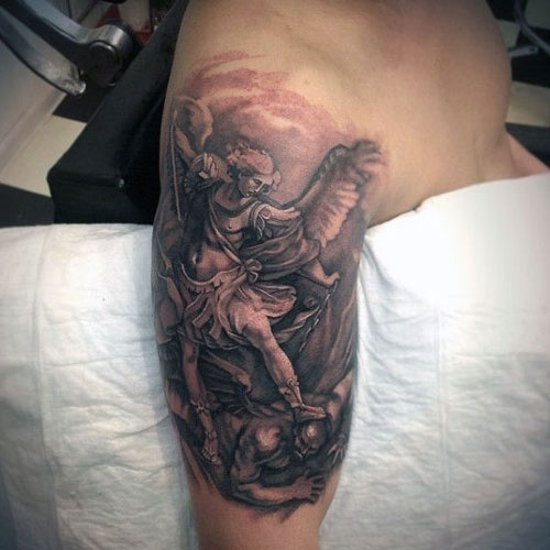 Religious Saint Michael 3D Tattoos