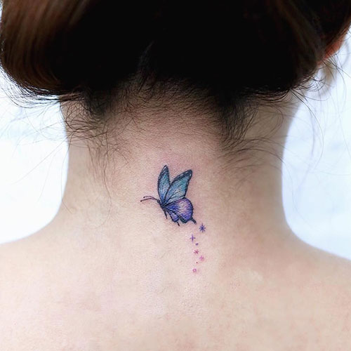 Cute Small Butterfly Tattoo