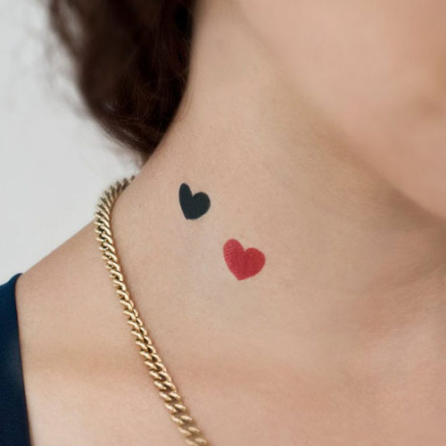 Small Simple Heart Tattoos