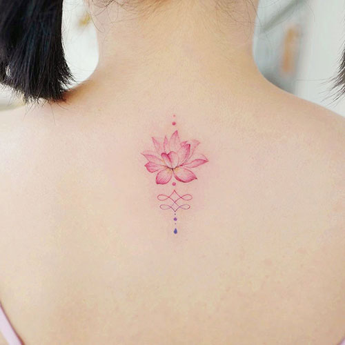 Small Lotus Flower Tattoo