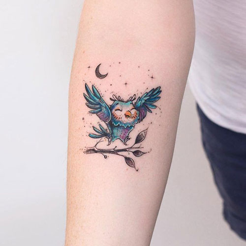 Small Owl Tattoos