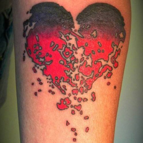 Broken Heart Tattoo Designs
