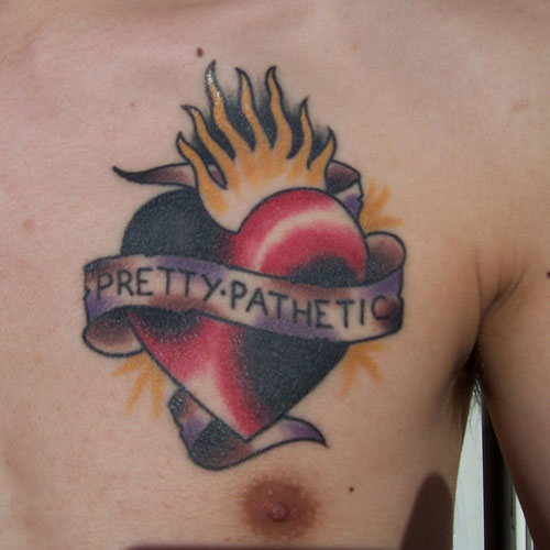 Broken Heart Tattoo Ideas with Quotes