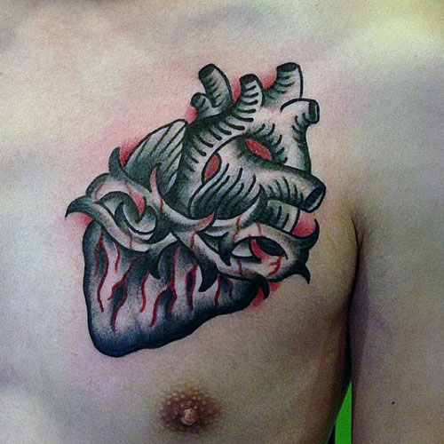 Badass Heart Tattoo Designs