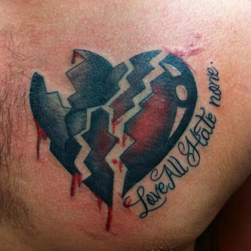 Broken Heart Tattoos For Men