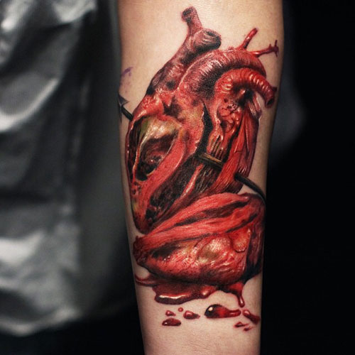 Red Heart Tattoo