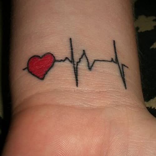 Heart Tattoos On Wrist