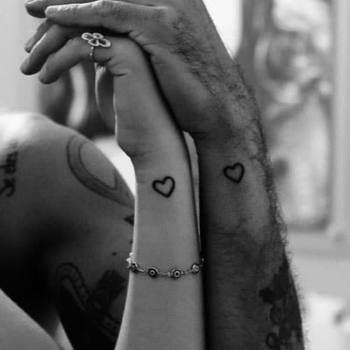 Cute Small Heart Tattoos For Men