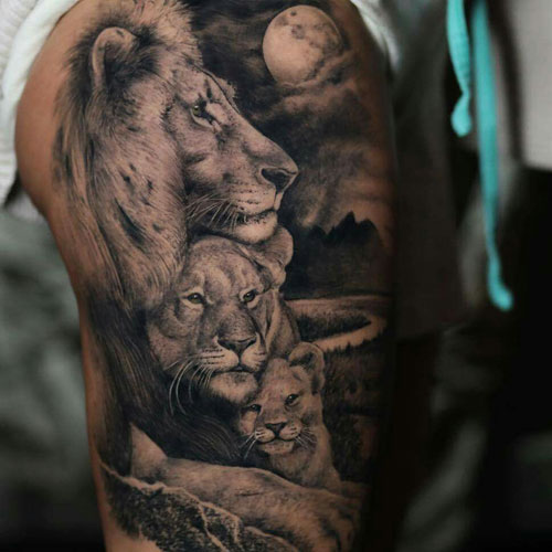 Lion Pride Tattoo