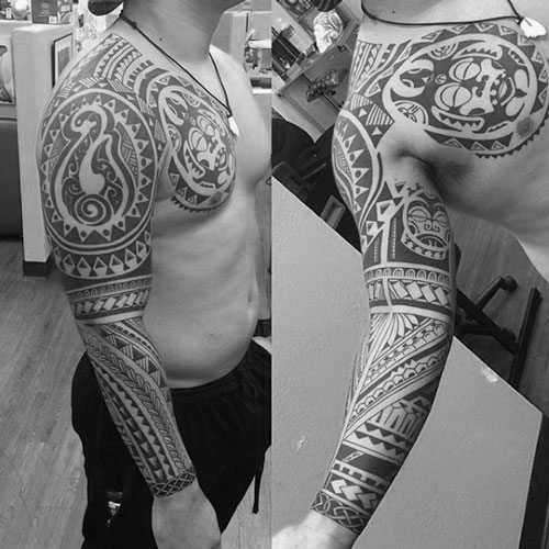 Hawaiian Tribal Arm Tattoo