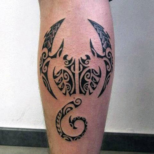 Tribal Scorpion Tattoo