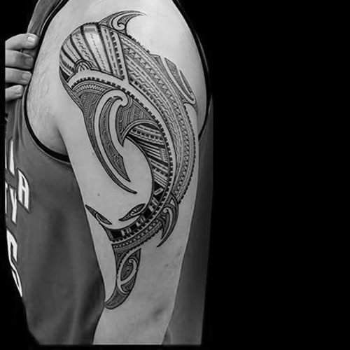 Polynesian Shark Tattoo