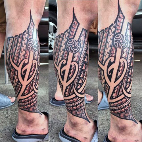 Celtic Knot Leg Tattoo