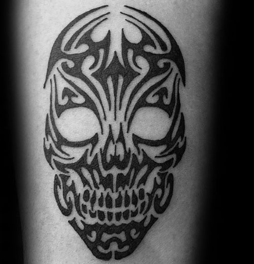 Tribal Skull Tattoo