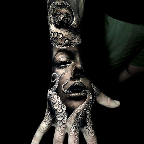 Wrist and Hand Tattoo