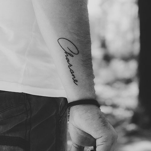 Side Wrist Name Tattoo Ideas