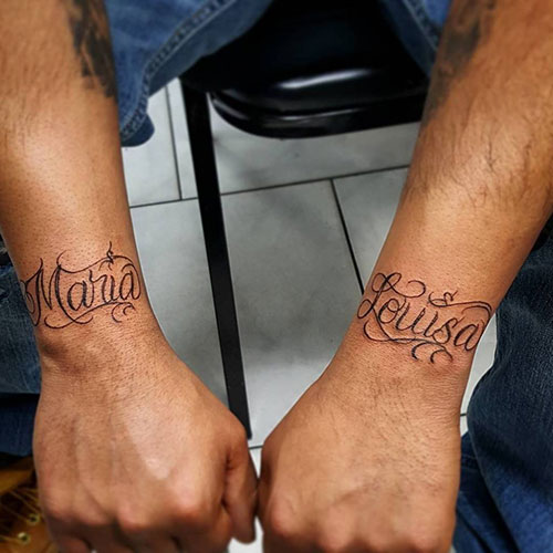 Wrist Name Tattoos