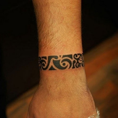 Tribal Bracelet Tattoo