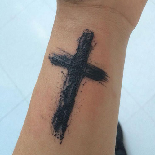 Cross Tattoo Designs on Wrist