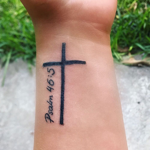 Bible Verse Wrist Tattoo