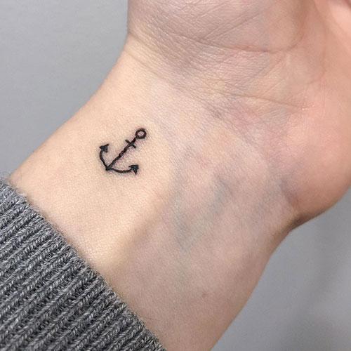 Anchor Wrist Tattoo