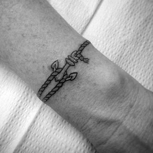 Anchor Bracelet Wrist Tattoo