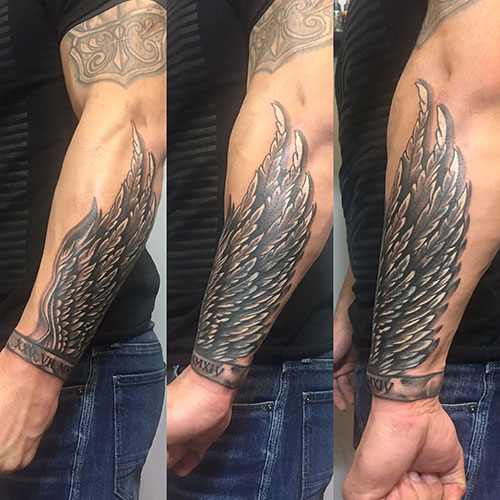 Wrap Around Wrist Tattoo Designs For Men
