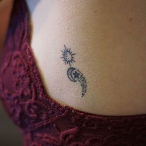 Cute Semicolon Tattoo For Women
