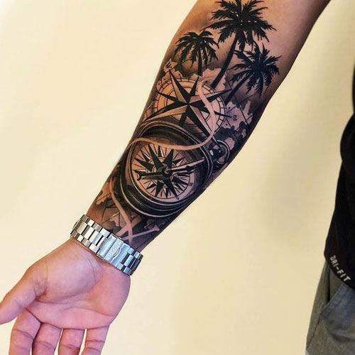 Compass Tattoo Ideas For Men