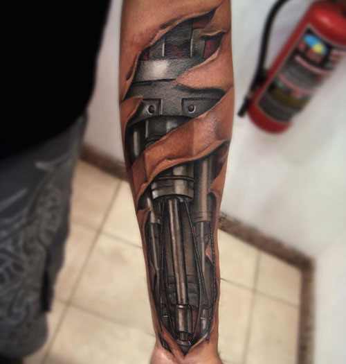 BioMechanical Tattoo Ideas For Men