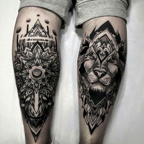 Calf Tattoo