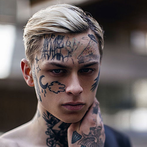 Face Tattoo Ideas For Men