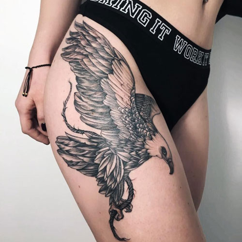 Sexy Eagle Tattoos For Women