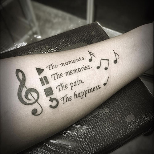 Music Tattoos For Women
