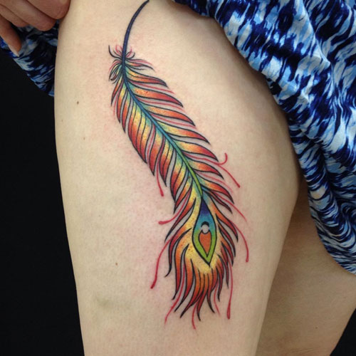 Feather Tattoos For Women