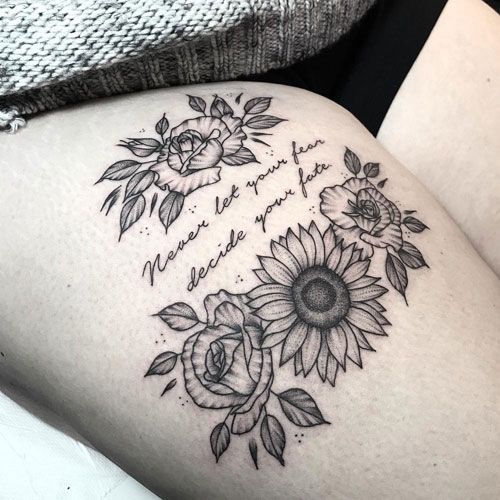 Sexy Thigh Tattoos For Women